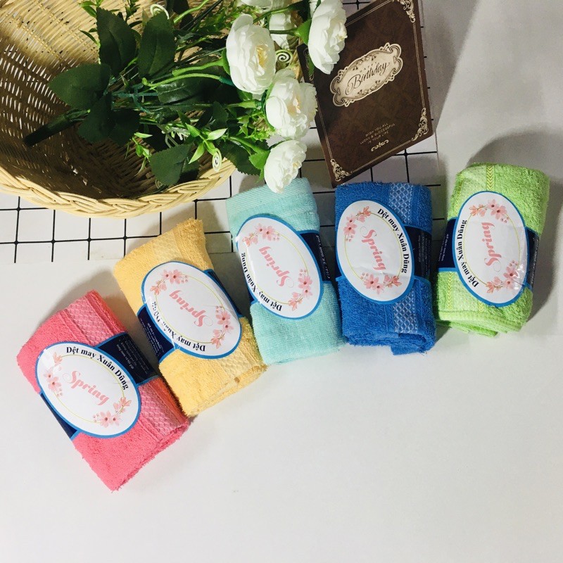 Khăn Mặt Cotton dùng cho gia đình mềm đẹp kháng khuẩn