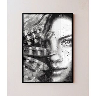 Khung ảnh gỗ treo tường Indians Women, Khung ảnh kích thước A4, A3, A2