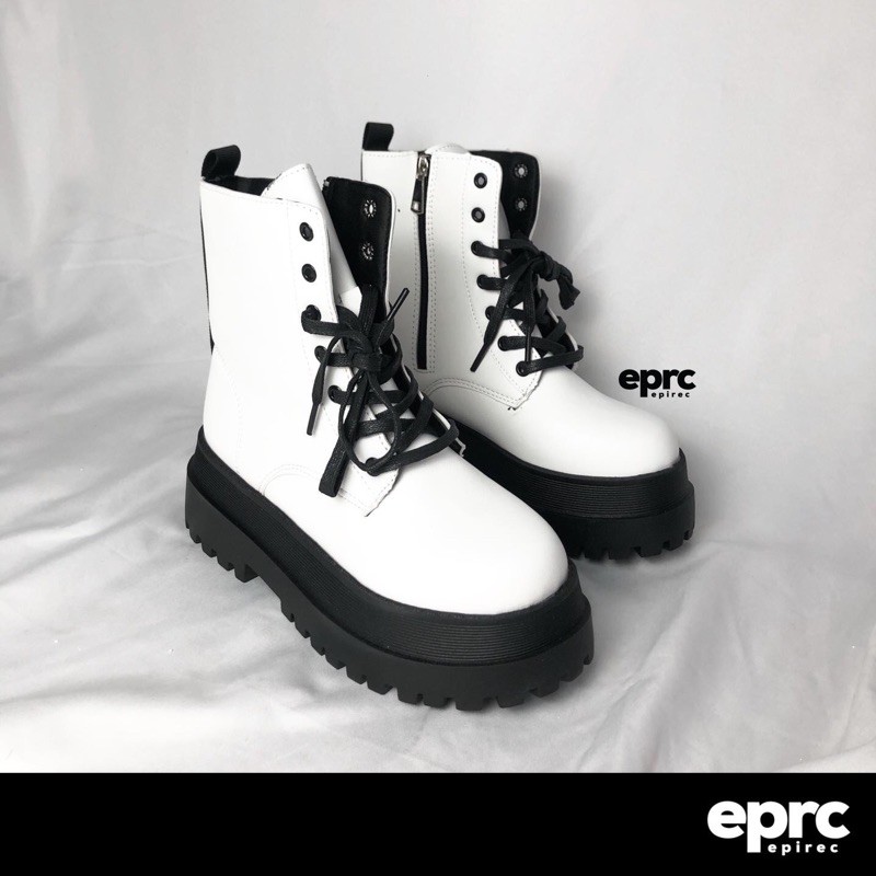 (HÀNG ORDER) Boots da lì đế cao thời trang 6cm