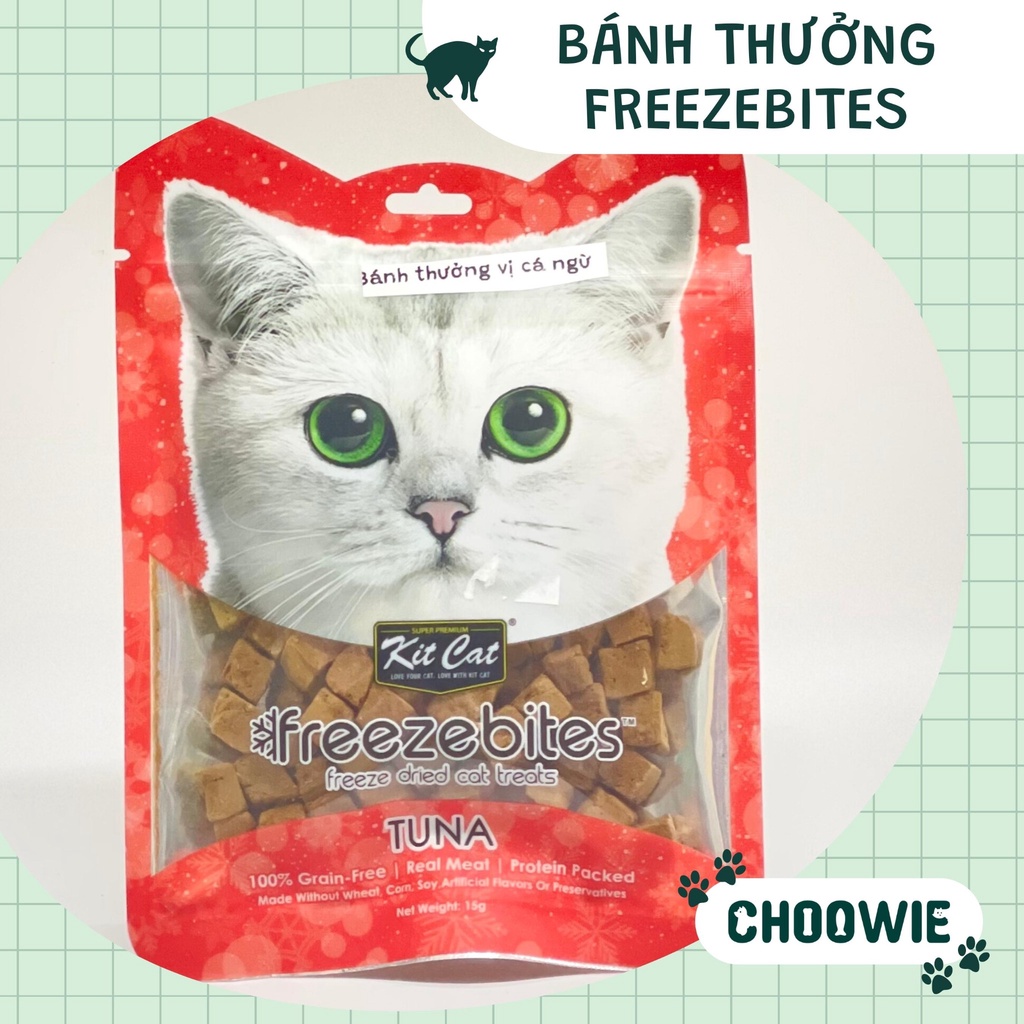 Bánh sấy Kitcat Freezebites 15 gram | Bánh thưởng cho mèo
