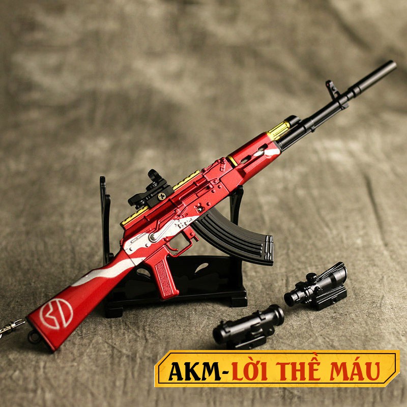 Mô Hình PUBG AKM Lời Thề Máu - 22cm - Tặng Kèm Giá Đỡ