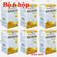 6 hộp Nano Curcumin Học viện quân y giúp giảm đau dạ dày hạn 2024