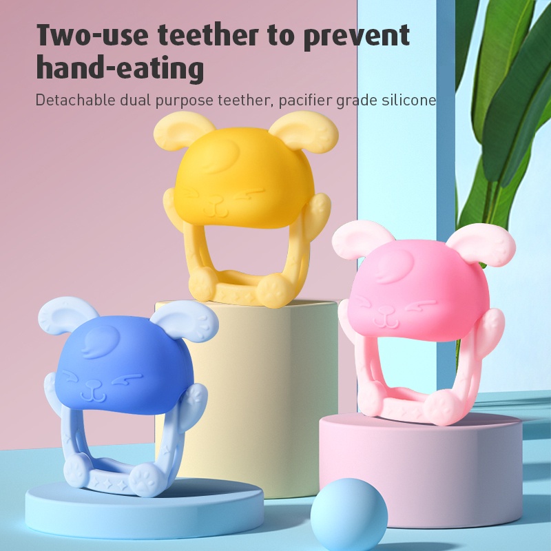 Đồ Chơi Ngậm Mọc Răng Bằng Silicone Không BPA An Toàn Thực Phẩm Cho Bé