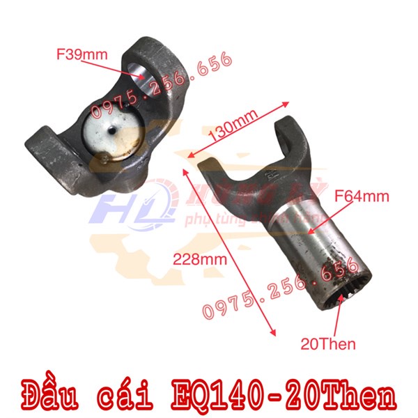 Đầu cái EQ140 - 20R lắp bi thập 39*118 đầu tròn bắt phanh phụ tùng ô tô phụ tùng Hùng Lỳ
