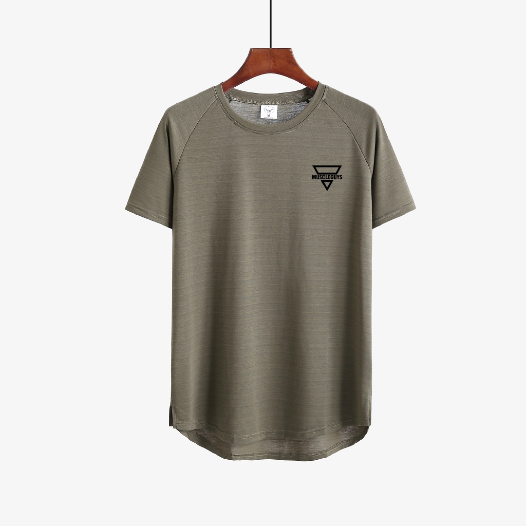 Áo Thun Nam Tay Ngắn Cổ Tròn Thoáng Hơi Thời Trang