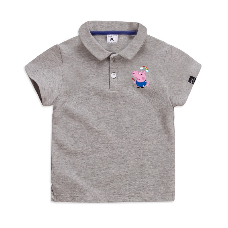 Áo thun polo tay cộc mùa hè chất cotton in hình heo  cho trẻ Chưa Có Đánh Giá Peppa