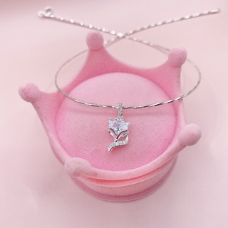 Kiềng dẻo kết mặt Hồ Ly, kiềng đeo cổ dành cho nữ chất bạc Ý 925 siêu sang chảnh phối mặt Hồ Ly đủ màu
