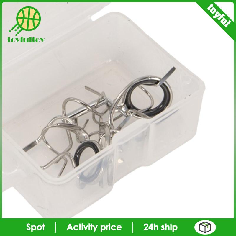 Set 11 Phụ Kiện Vòng Gắn Cần Câu Cá 4-6WT DIY