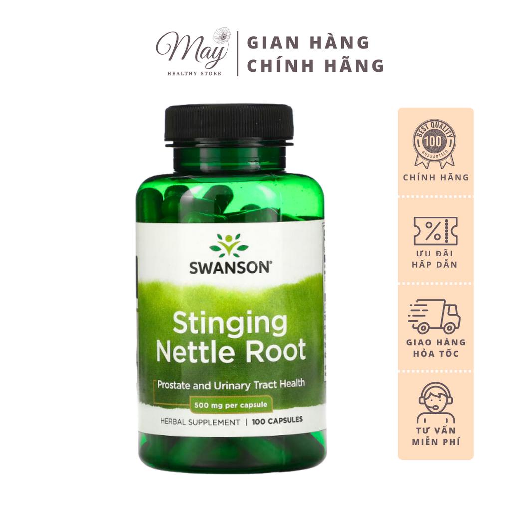 Viên Uống Swanson Stinging Nettle Root Hỗ Trợ Tăng Cường Sức Khỏe Đường Tiết Niệu (100 Viên/Lọ)