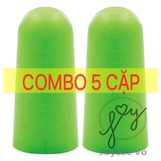 COMBO 5 Cặp nút bịt tai chống ồn, chống bụi khi ngủ, đi xe, người làm việc nơi ồn 5B141