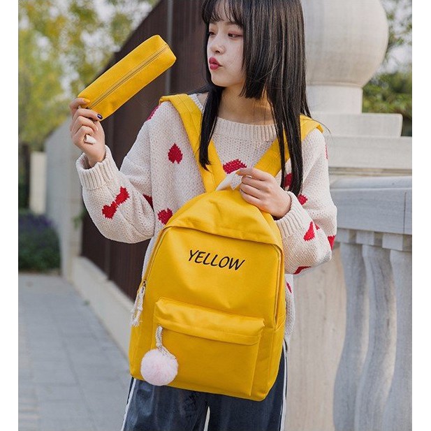 Balo nữ đi học Ohazo! HÓT 2021 - Balo thời trang nữ phong cách Hàn Quốc, Tặng ngay Túi + Hộp đựng bút Cực Cool - BL136