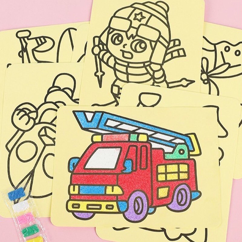 Tranh cát nhiều mẫu kèm cát