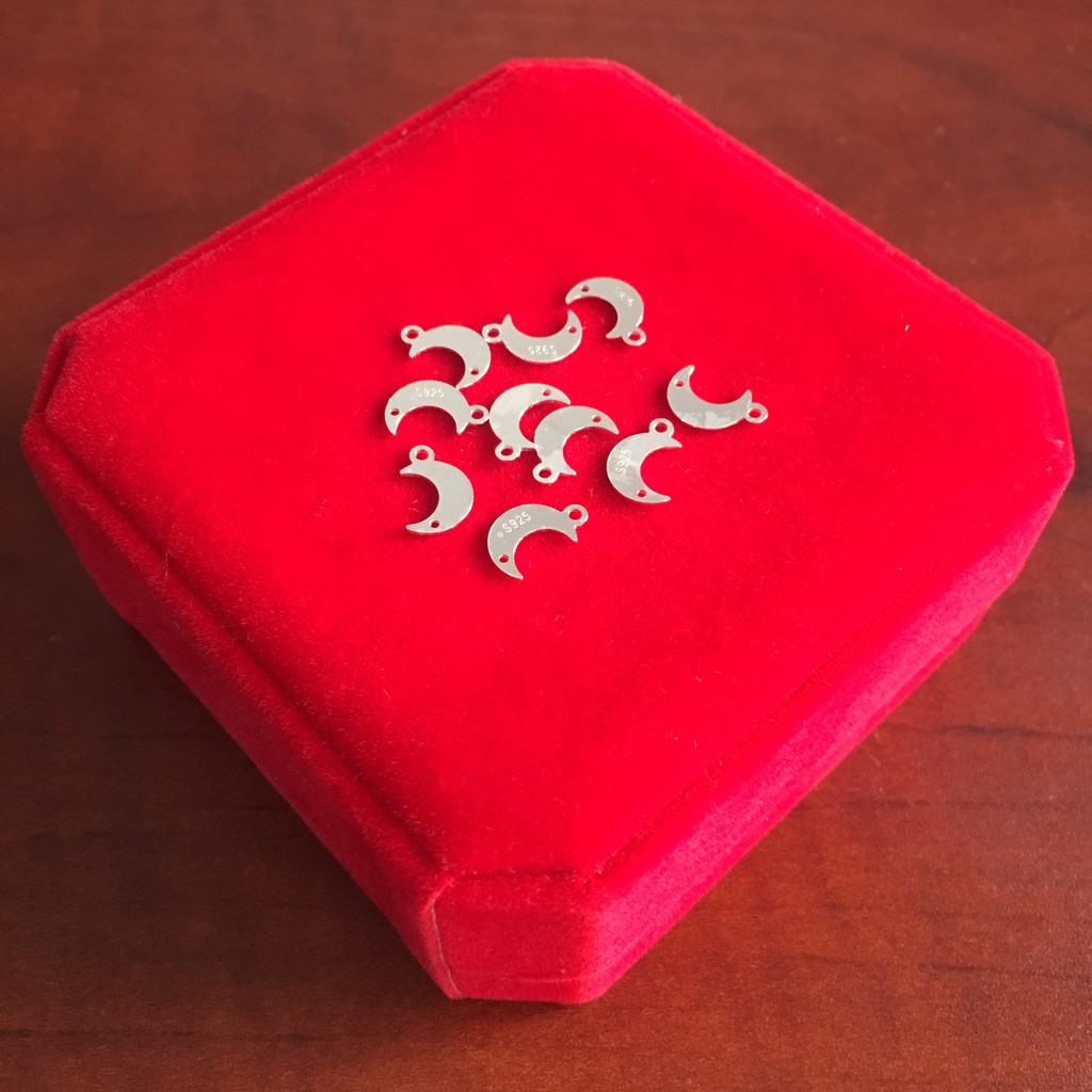 PKB12 Mặt Dây Vầng Trăng Bạc 925