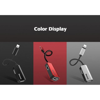 Bộ chia cổng lightning 1 thành 2 baseus l37 cho iphone 7/ iphone 8/ iphone x
