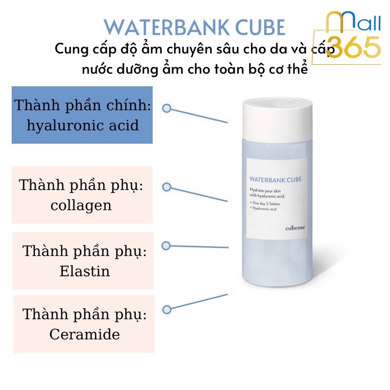 Viên Uống Cấp Nước Đẹp Da WATERBANK CUBEME - Sản Phẩm Của Tập Đoàn AmorePacific | BigBuy360 - bigbuy360.vn