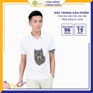 Áo thun polo thoáng mát, đẹp trẻ trung, in ngựa vằn pli02