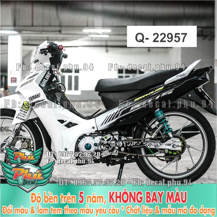 Tem rời Sirius 2014 trắng đen (P) -1