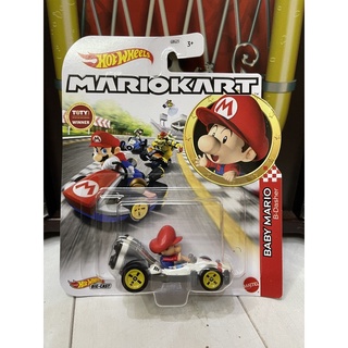Xe mô hình đồ chơi Hotwheels 1:64 - MARIO KART - Baby Mario (B-Dasher)
