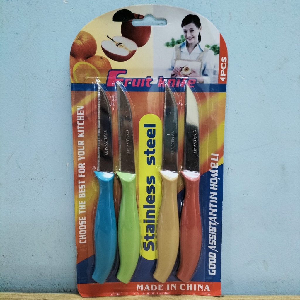 Vỉ 4 Dao Cắt Gọt Trái Cây