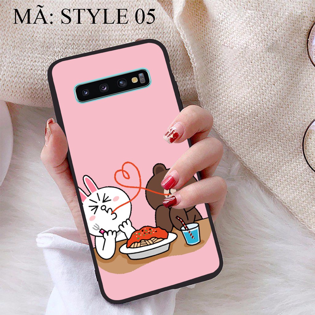 Ốp lưng Samsung S10 Plus viền dẻo TPU BST Phong cách