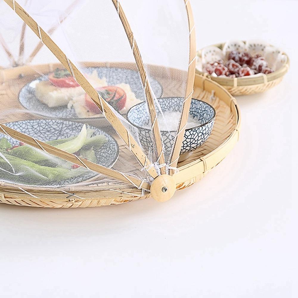 Augustine Vỏ Bọc Đĩa Đựng Thức Ăn / Bánh Mì Dệt Chống Ruồi Muỗi Tiện Dụng Cho Gia Đ