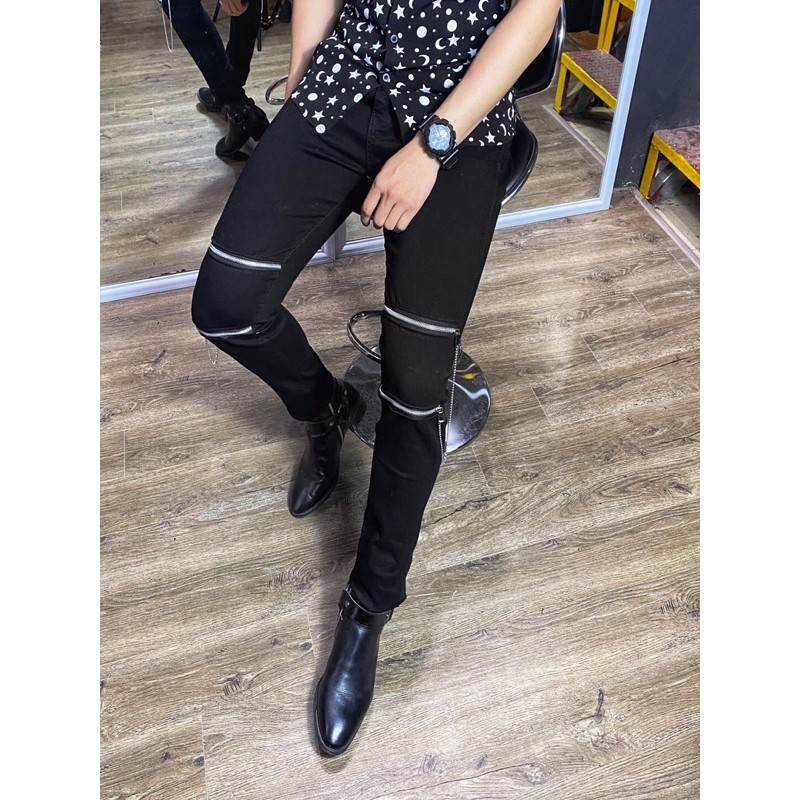 Mẫu quần bò nam/ Jeans 2 zip - CUSTOM BY TAS