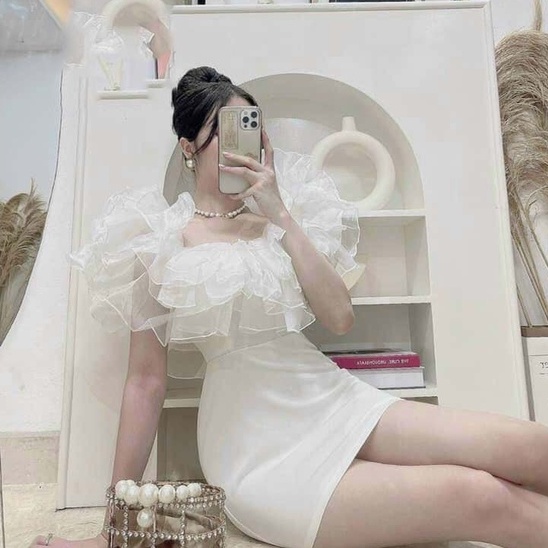 Đầm nữ ngắn ôm body dự tiệc màu váy trắng, hồng, đen đầm nữ xinh cá tính sexy dự tiệc thời trang nữ Arava | BigBuy360 - bigbuy360.vn