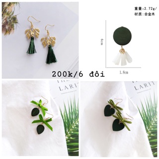 Khuyên tai hàn quốc 200k/6 đôi