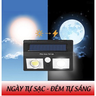 Đèn led cảm biến tự động năng lượng mặt trời two light