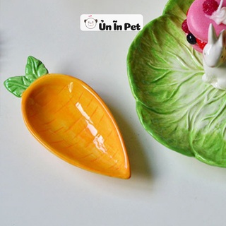 Chén ăn sứ CÀ RỐT DÀI cho hamster