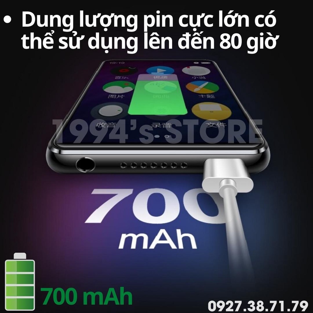 [SẴN] Máy Nghe Nhạc Thể Thao Benjie X5 Bản 2022 Bluetooh 5.2 HIFI - Loa Ngoài Lớn - Mán hình lớn 2.5 inch cảm ứng