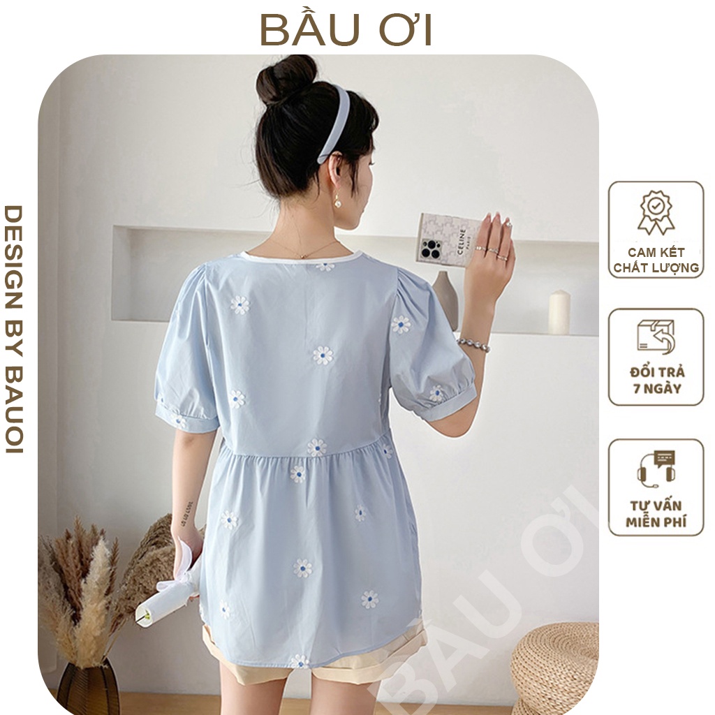 [HÀNG ĐẸP B05] BỘ CỘC BẦU MÙA HÈ XINH XẮN - ĐỒ BẦU MẶC ĐI CHƠI ĐI DU LỊCH KIỂU DÁNG TIỂU THƯ ÁO KÈM QUẦN FREE SZ 45-65KG