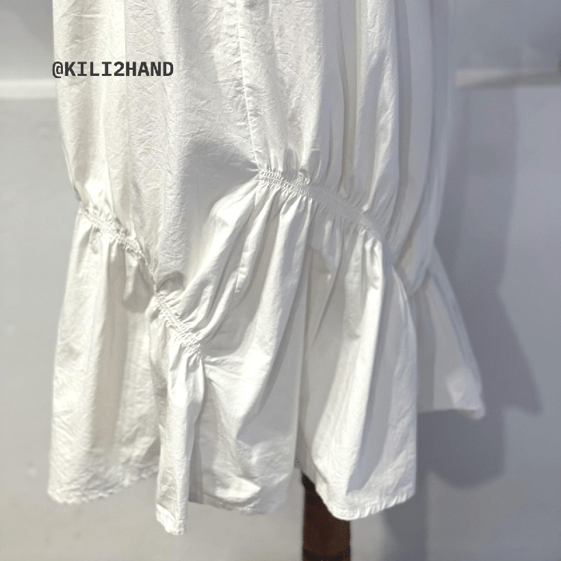 ĐẦM VINTAGE 2HAND ĐỘ MỚI 99% MÃ V19 màu trắng chất thô Hàn phong cách