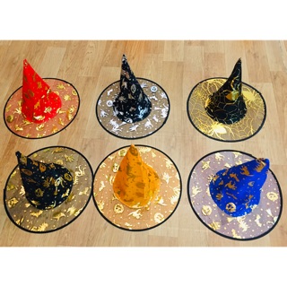 Mũ phù thủy nhiều màu hoá trang HALOWEEN