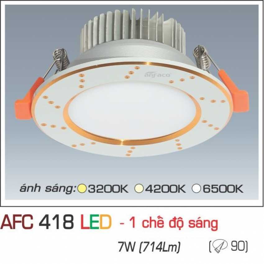 Đèn LED âm trần downlight Anfaco AFC 418
