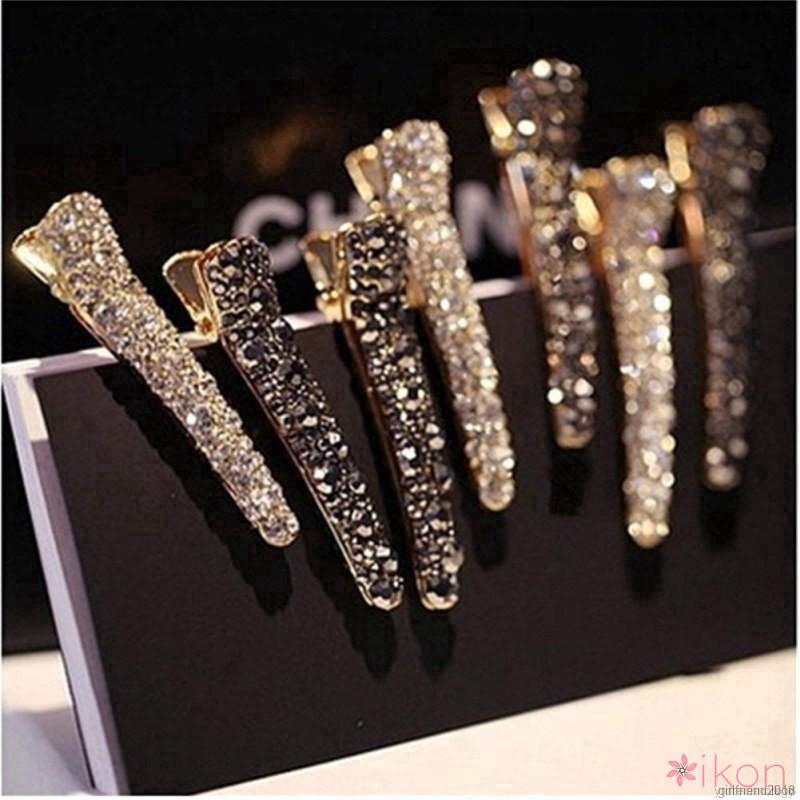 Kẹp tóc hợp kim đính đá/ ngọc trai giả tinh tế thanh lịch cho nữ