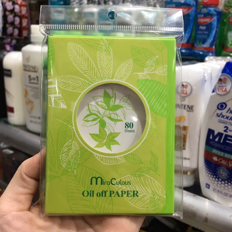 GIẤY THẤM DẦU TINH CHẤT TRÀ XANH MIRA CULOUS