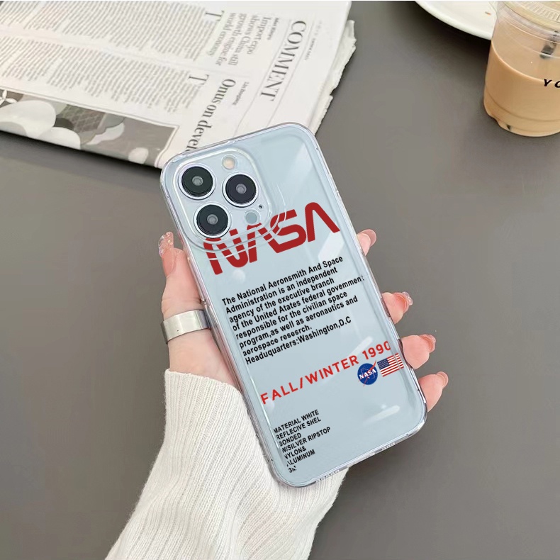 Ốp Điện Thoại TPU Gel Đệm Khí Chống Rơi Hình NASA Cho Samsung Galaxy S22 Plus Note 20 Ultra 10 S21 FE S20