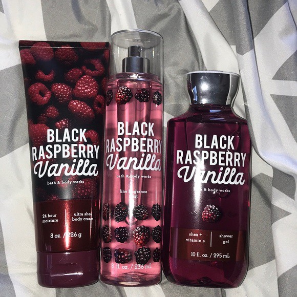 🍁BOM🍁 Xịt Thơm Toàn Thân Bath & Body Works - Black Raspberry Vanilla | Thế Giới Skin Care