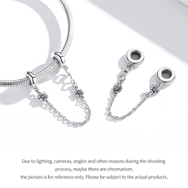 Hạt trang sức BAMOER bạc sterling 925 hình khu vườn phong cách vintage SCC2098