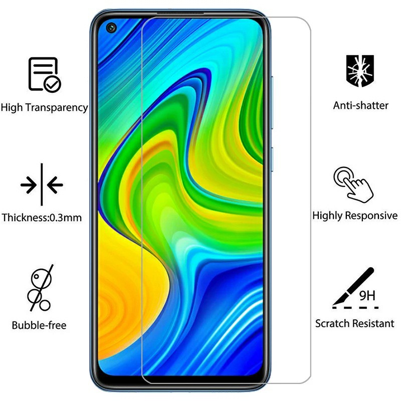 Kính cường Lực Redmi Note 9 / Redmi 10X 4G 💝FREESHIP Từ 50k💝 trong suốt chất đẹp 9H / 2.5D ( tặng keo mép )