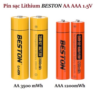 Pin sạc lithium aa aaa 1.5v cao cấp chính hãng beston / sạc nhanh m7011 - beston li-on