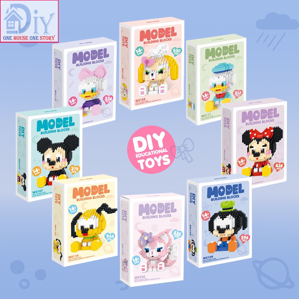Bộ Đồ Chơi mô hình lắp ráp lego hình động vật hoạt hình Disney đáng yêu Sáng Tạo Quà tặng Dành Cho Nam Và Nữ