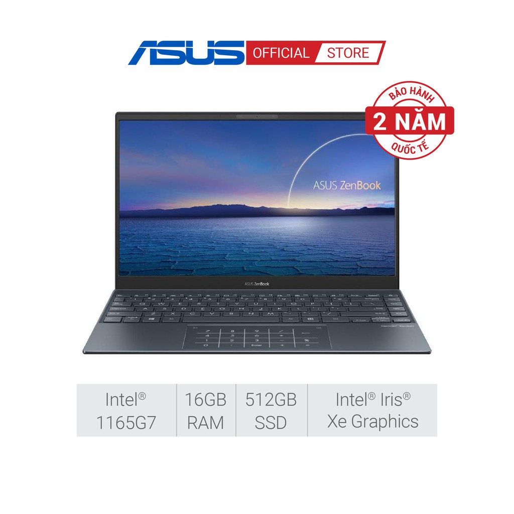 [Mã ELMALL1TR giảm 5% đơn 3TR] Laptop Asus ZenBook 14 UX425EA-KI439T i7-1165G7 | 16GB RAM | 512GB SSD | Intel Iris Xe | BigBuy360 - bigbuy360.vn