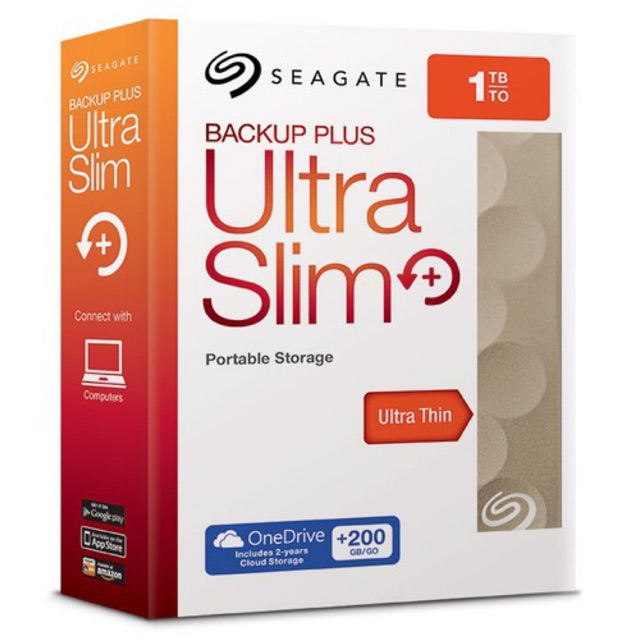 Ổ Cứng Di Động Seagate Backup Plus Ultra Slim Portable Drive 1TB USB 3.0
