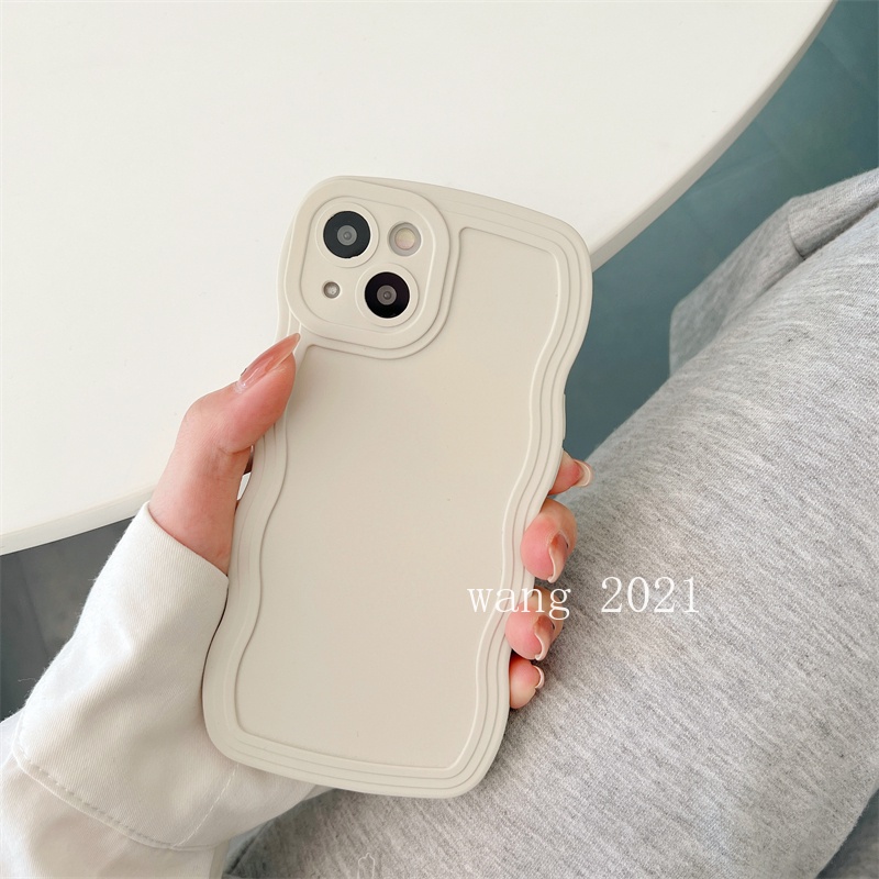 Ốp Điện Thoại Silicone Mềm Họa Tiết Gợn Sóng Đơn Giản Cho VIVO Y02s Y77 5G