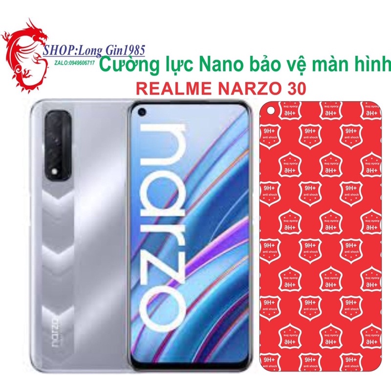 Realme NARZO 30 Cường lực Nano chống va đập chống trầy xước tốt