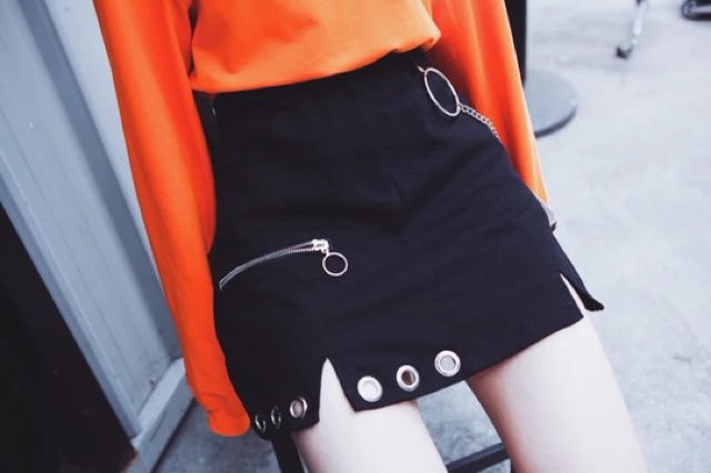 Chân váy CHAIN RINGS ( có ảnh thật phía sau ) kèm cả dây xích | BigBuy360 - bigbuy360.vn