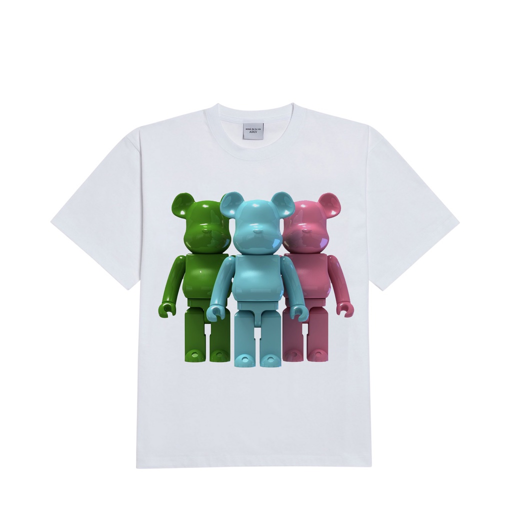 Áo thun bearbrick 8 cotton 100% chính phẩm, form oversize, chuẩn hàng xịn, full tem mạc, Anam Store