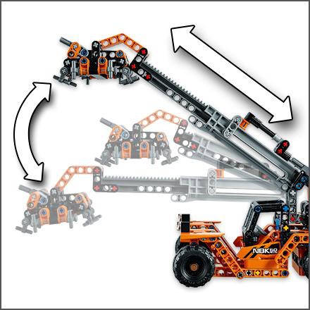 LEGO TECHNIC 42062 Container Yard Building Kit 631 Pieces - Xe công và xe nâng cẩu hàng - Xách tay từ Mỹ